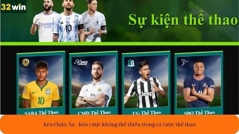 Kèo Châu Âu - Kèo cược không thể thiếu trong cá cược thể thao