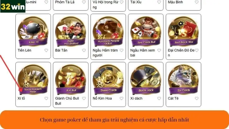 Chọn game poker để tham gia trải nghiệm cá cược hấp dẫn nhất