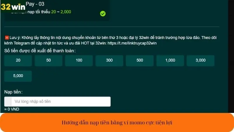 Hướng dẫn nạp tiền bằng ví momo cực tiện lợi