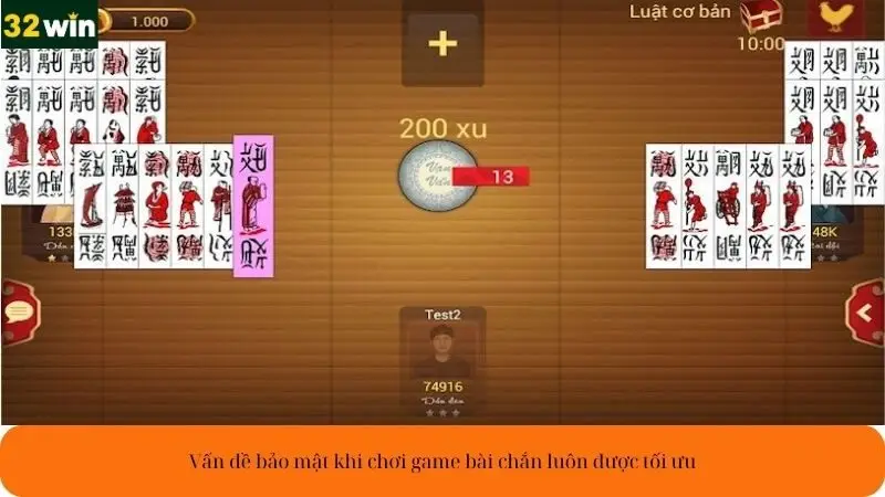 Vấn đề bảo mật khi chơi game bài chắn luôn được tối ưu
